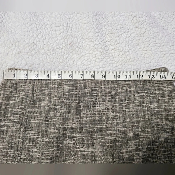 ✨️4/$20. Anne Taylor LOFT Nwot Petite A Line Skirt Lined Tweed Beige Black Women - Picture 5 of 13